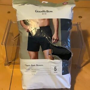 Goodfellow & Co Men's Black Tag Free Classic Knit Boxers Size XXL (44/46) NWT